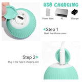 Pelota Interactiva Automática para Gato – Juguete Eléctrico Rodante con USB