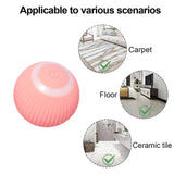 Pelota Interactiva Automática para Gato – Juguete Eléctrico Rodante con USB