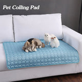 Cama refrescante de seda fría para perros y gatos — perfecta para el verano