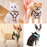 Arnés con Diseño de Frutas para Perros y Gatos Pequeños – Chaleco Reflectante de Malla
