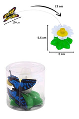 Juguete interactivo mariposa giratoria para gatos — movimiento automático con pila