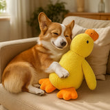 Juguete de Pato Chirriante para Perro – Mordedor Interactivo de Felpa
