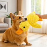 Juguete de Pato Chirriante para Perro – Mordedor Interactivo de Felpa