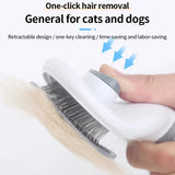 Peine de Acero para Gatos y Perros – Limpieza Profesional de Pelo Largo