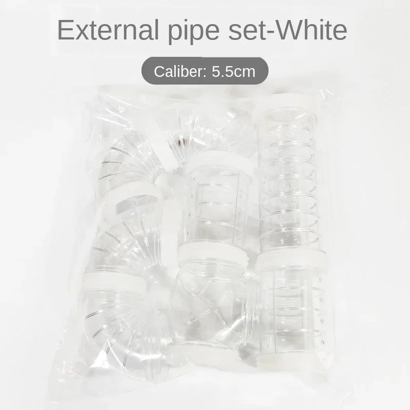 Túnel DIY para Hámster – Set de 8 Piezas de Tubería Transparente para Ejercicio y Juego