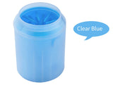 Limpiador de patas portátil para perros — vaso de silicona con cepillo suave