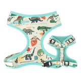 Set de Arnés Dino para Perros con Collar a Juego – Malla Transpirable Anticalor